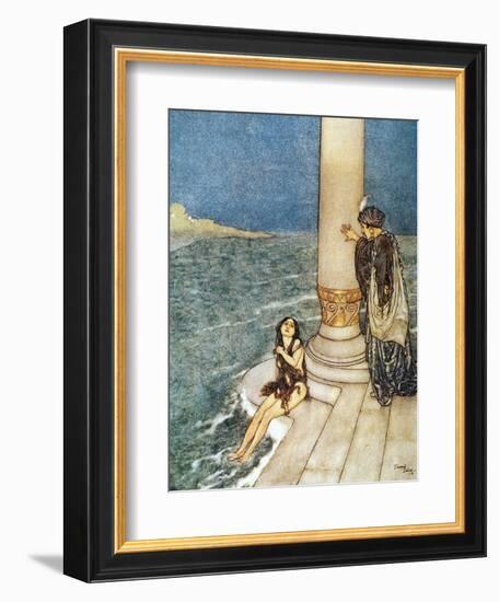 Andersen: Little Mermaid-Edmund Dulac-Framed Premium Giclee Print