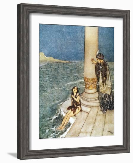 Andersen: Little Mermaid-Edmund Dulac-Framed Giclee Print