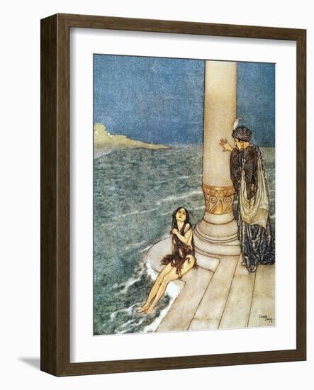 Andersen: Little Mermaid-Edmund Dulac-Framed Giclee Print