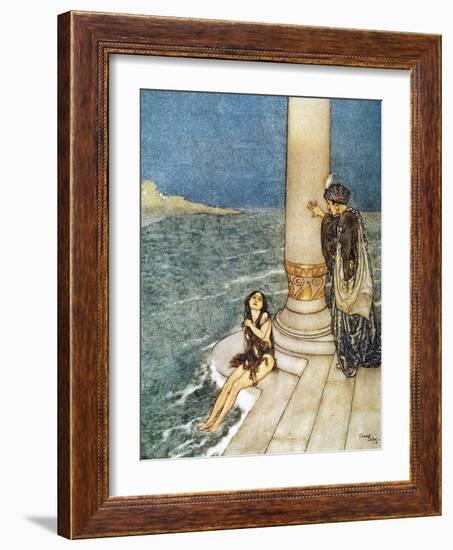 Andersen: Little Mermaid-Edmund Dulac-Framed Giclee Print