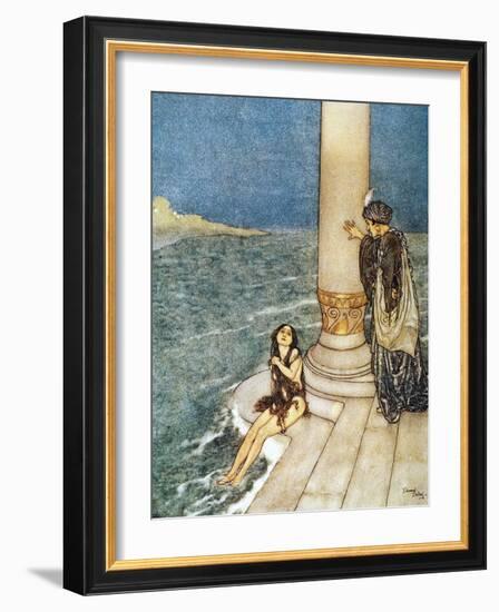 Andersen: Little Mermaid-Edmund Dulac-Framed Giclee Print