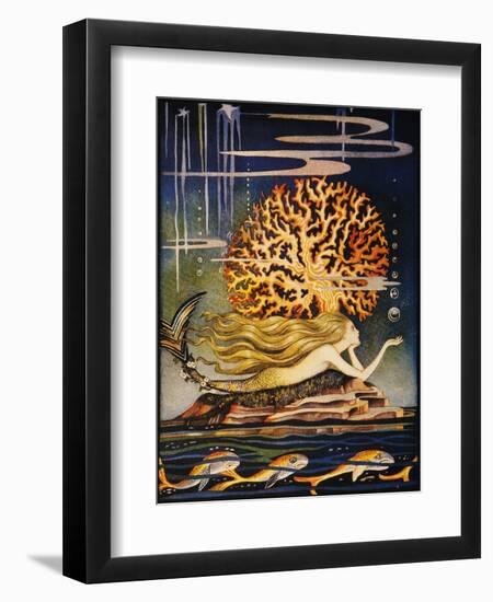 Andersen: Little Mermaid-Jennie Harbour-Framed Giclee Print