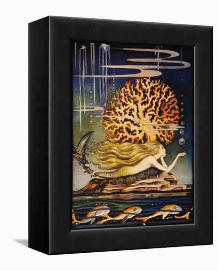 Andersen: Little Mermaid-Jennie Harbour-Framed Premier Image Canvas