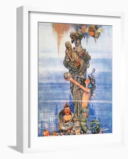Andersen: Little Mermaid-W. Heath Robinson-Framed Giclee Print