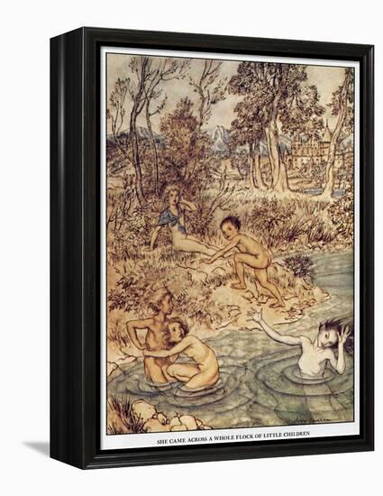 Andersen: Little Mermaid-Arthur Rackham-Framed Premier Image Canvas