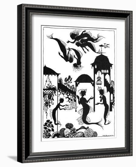 Andersen: Little Mermaid-Arthur Rackham-Framed Giclee Print