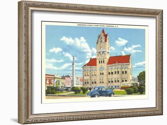 Anderson County Courthouse-null-Framed Art Print