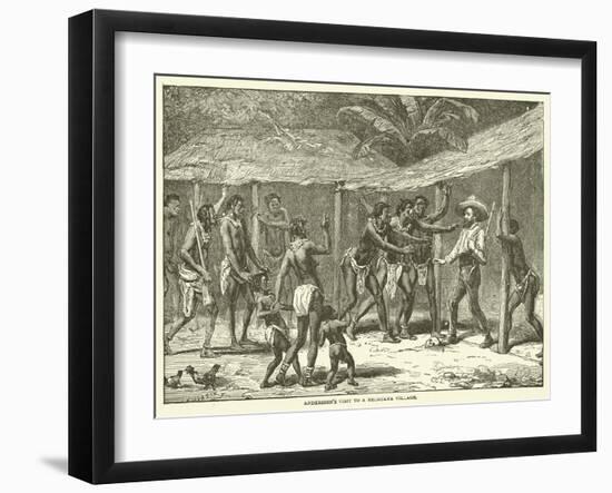 Andersson's Visit to a Bechuana Village-null-Framed Giclee Print