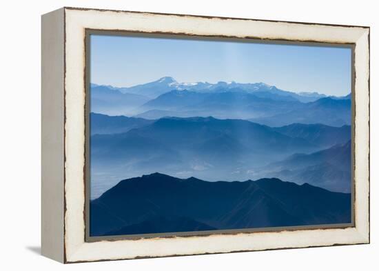 Andes Mountain Range with Glaciers, Southern Chile-Pete Oxford-Framed Premier Image Canvas