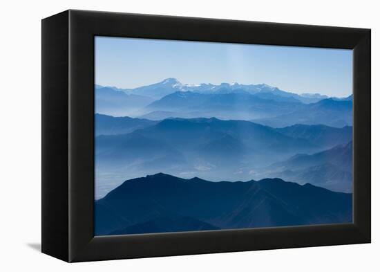 Andes Mountain Range with Glaciers, Southern Chile-Pete Oxford-Framed Premier Image Canvas