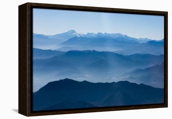 Andes Mountain Range with Glaciers, Southern Chile-Pete Oxford-Framed Premier Image Canvas