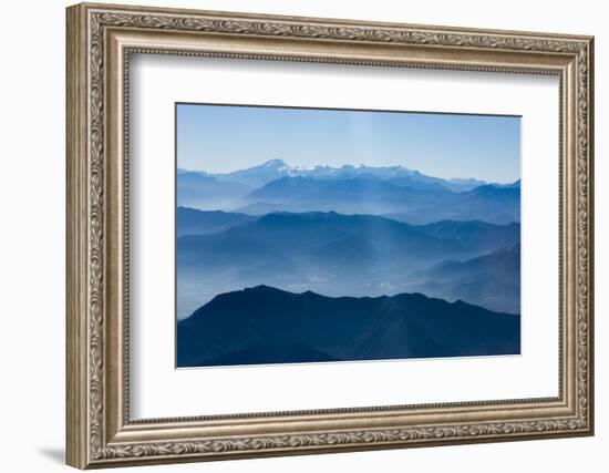 Andes Mountain Range with Glaciers, Southern Chile-Pete Oxford-Framed Photographic Print