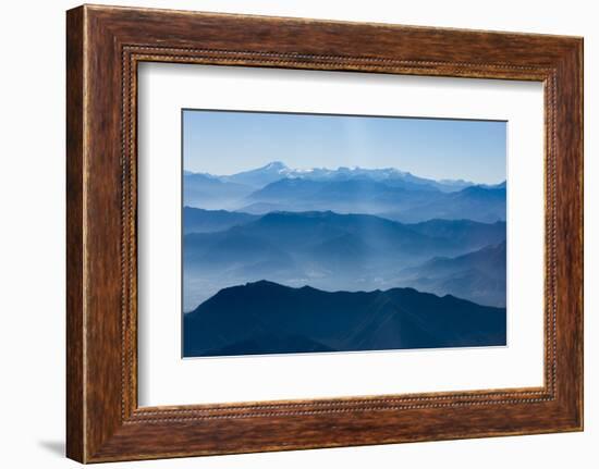 Andes Mountain Range with Glaciers, Southern Chile-Pete Oxford-Framed Photographic Print