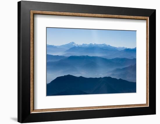 Andes Mountain Range with Glaciers, Southern Chile-Pete Oxford-Framed Photographic Print