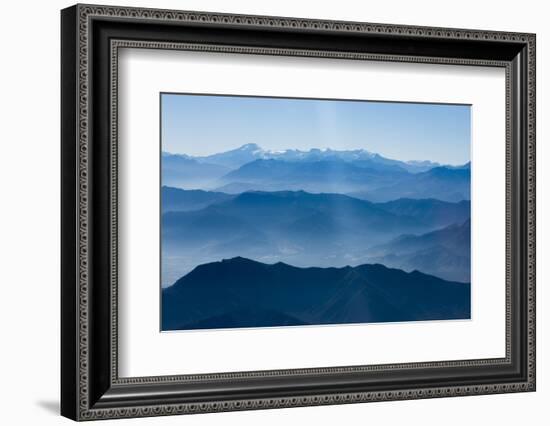 Andes Mountain Range with Glaciers, Southern Chile-Pete Oxford-Framed Photographic Print