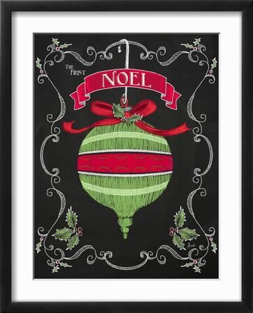 Tableau Toile Triptyque Noël Baubles – Impression Giclée, 3 Tailles, Encadré, UK