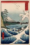 A Cat Sitting on the Window Seat, 19th Century-Ando Hiroshige-Giclee Print