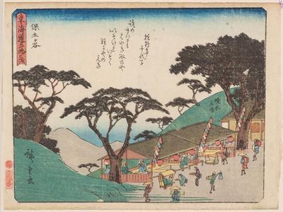 Hodogawa, 1840-42 (Woodblock Print)' Giclee Print - Ando or
