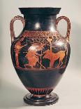 Attic White-Figure Amphora Depicting Amazons Preparing for Battle, circa 525-520 BC-Andokides-Framed Giclee Print