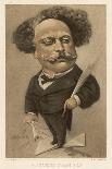 Alexandre Dumas Fils French Writer-Andr? Gill-Art Print