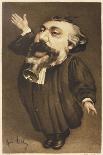 Jules Verne French Science Fiction Writer-Andr? Gill-Framed Photographic Print