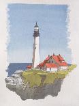 Lighthouse-Andras Kaldor-Premium Giclee Print