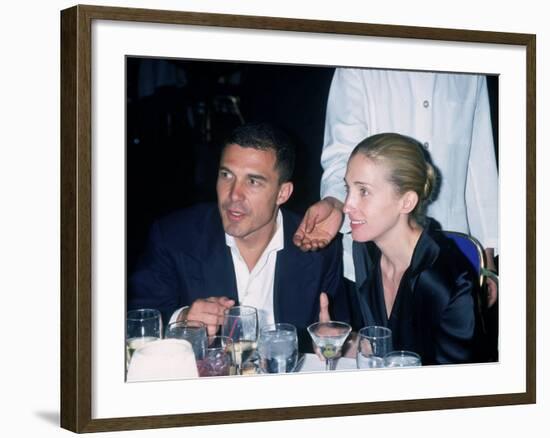 Andre Balazs Seated with Caroline Bessette Kennedy-Dave Allocca-Framed Premium Photographic Print