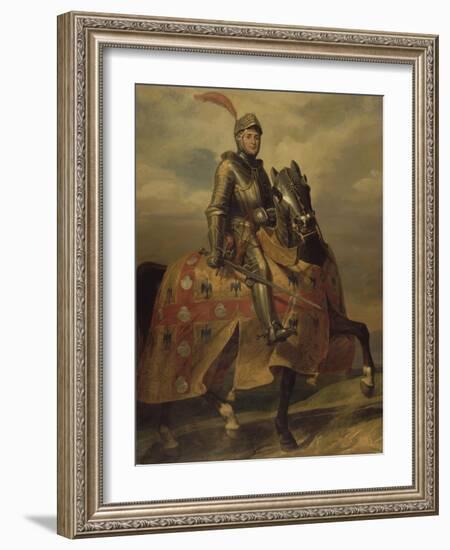 André de Montfort de Laval, seigneur de Loheac, amiral en 1437, Maréchal de France en 1439-Eloi Firmin Feron-Framed Giclee Print