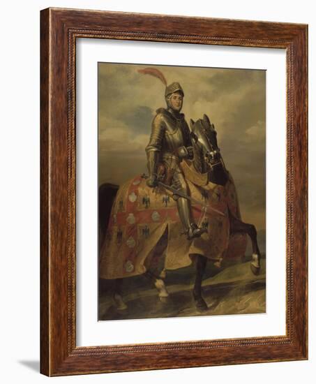 André de Montfort de Laval, seigneur de Loheac, amiral en 1437, Maréchal de France en 1439-Eloi Firmin Feron-Framed Giclee Print