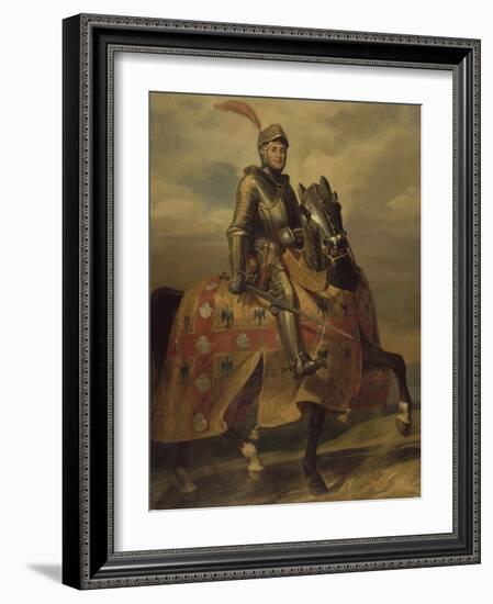 André de Montfort de Laval, seigneur de Loheac, amiral en 1437, Maréchal de France en 1439-Eloi Firmin Feron-Framed Giclee Print