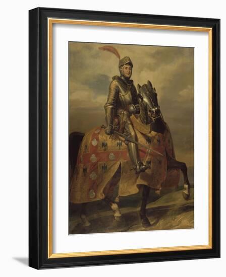 André de Montfort de Laval, seigneur de Loheac, amiral en 1437, Maréchal de France en 1439-Eloi Firmin Feron-Framed Giclee Print