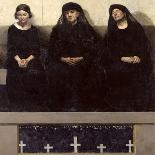 Three Women Grieving for a Lost One, Central Panel of the Triptych 'Remembering the Dead', C.1918-Andre Devambez-Giclee Print
