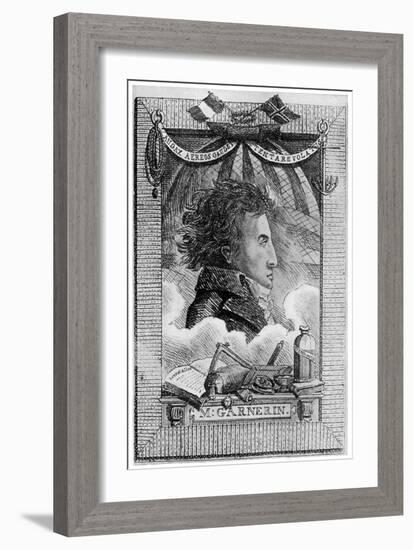 Andre Jacques Garnerin, French Aeronaut and the First Parachutist, C1800-null-Framed Giclee Print