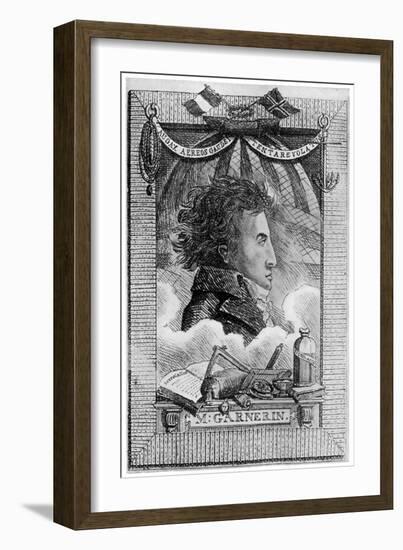 Andre Jacques Garnerin, French Aeronaut and the First Parachutist, C1800-null-Framed Giclee Print