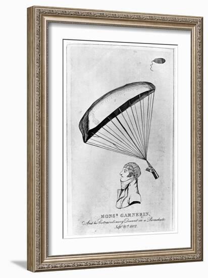 Andre Jacques Garnerin, French Aeronaut and the First Parachutist, C1802--Framed Giclee Print