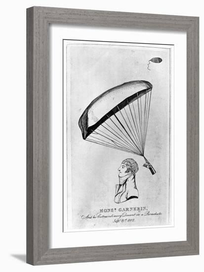 Andre Jacques Garnerin, French Aeronaut and the First Parachutist, C1802-null-Framed Giclee Print