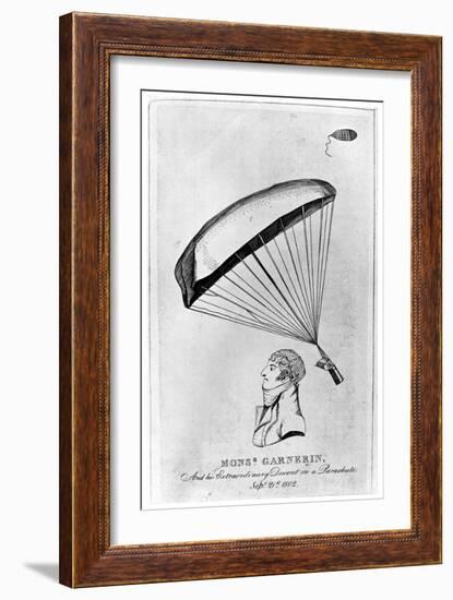 Andre Jacques Garnerin, French Aeronaut and the First Parachutist, C1802-null-Framed Giclee Print