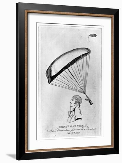 Andre Jacques Garnerin, French Aeronaut and the First Parachutist, C1802-null-Framed Giclee Print