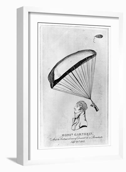 Andre Jacques Garnerin, French Aeronaut and the First Parachutist, C1802-null-Framed Giclee Print