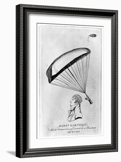 Andre Jacques Garnerin, French Aeronaut and the First Parachutist, C1802-null-Framed Giclee Print