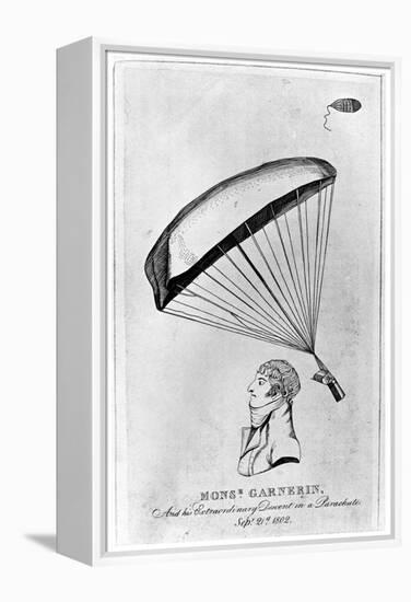 Andre Jacques Garnerin, French Aeronaut and the First Parachutist, C1802-null-Framed Premier Image Canvas