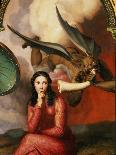 Good and Evil: the Devil Tempting a Young Woman, 1832 (Detail)-André Jacques Victor Orsel-Framed Giclee Print