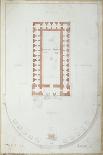 Plan of the Temple of Solomon in Jerusalem, Mid 19th Century-Andre Lenoir-Framed Giclee Print