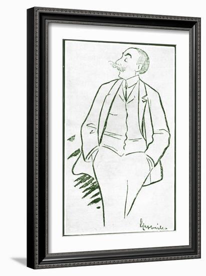 André Messager caricature by-Leonetto Cappiello-Framed Giclee Print