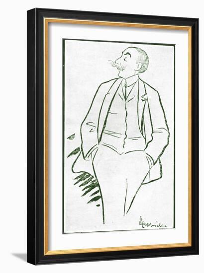 André Messager caricature by-Leonetto Cappiello-Framed Giclee Print