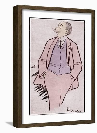 André Messager caricature by-Leonetto Cappiello-Framed Giclee Print