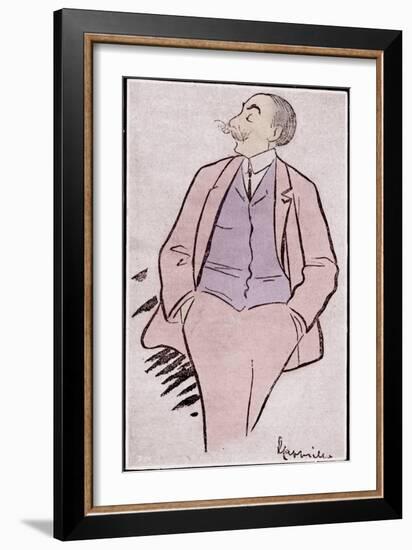 André Messager caricature by-Leonetto Cappiello-Framed Giclee Print