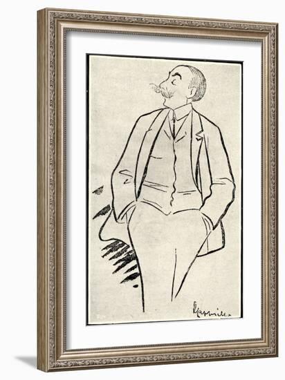 André Messager caricature by-Leonetto Cappiello-Framed Giclee Print