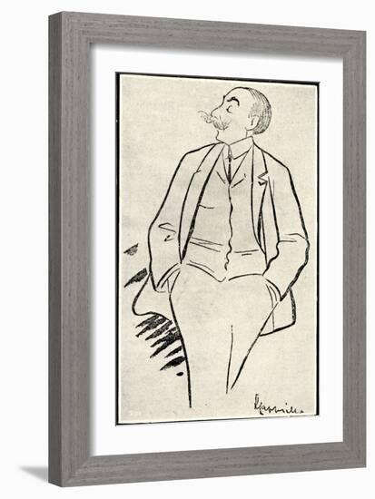 André Messager caricature by-Leonetto Cappiello-Framed Giclee Print