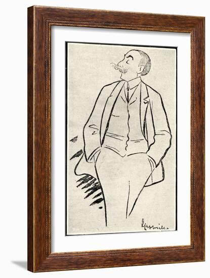 André Messager caricature by-Leonetto Cappiello-Framed Giclee Print